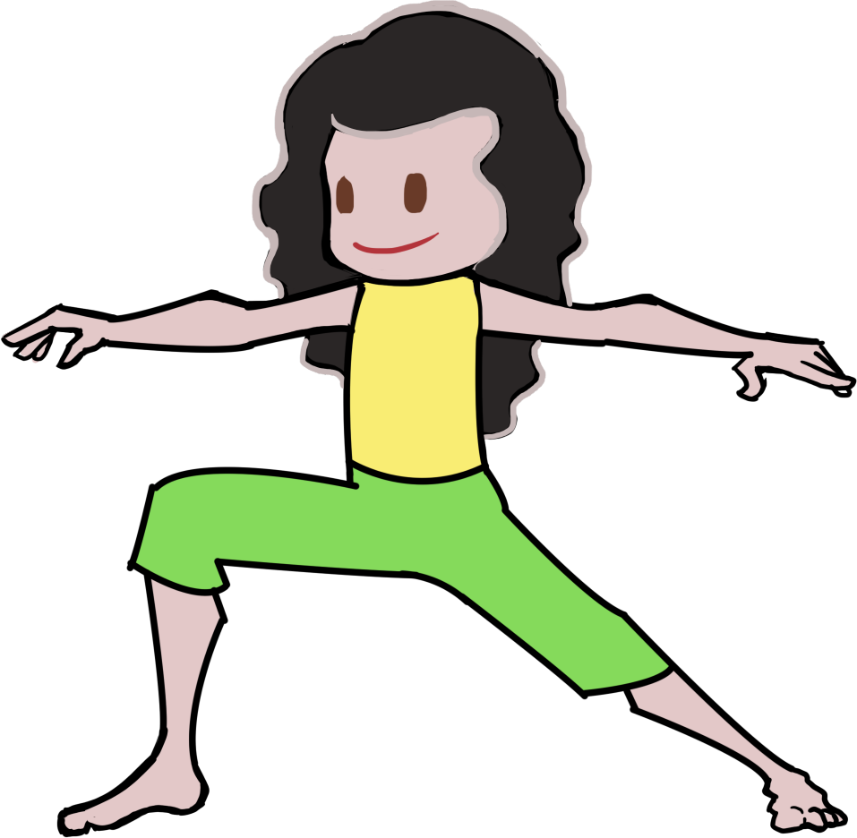 Child demonstrating a movement pose